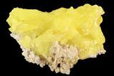 Sulfur Crystal Cluster on Matrix - Italy #93647-1
